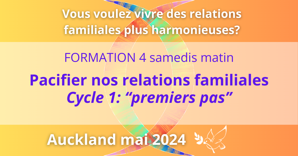 Formation Pacifier nos relations familiales cycle 1 premiers pas
